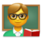 Man Teacher emoji on LG
